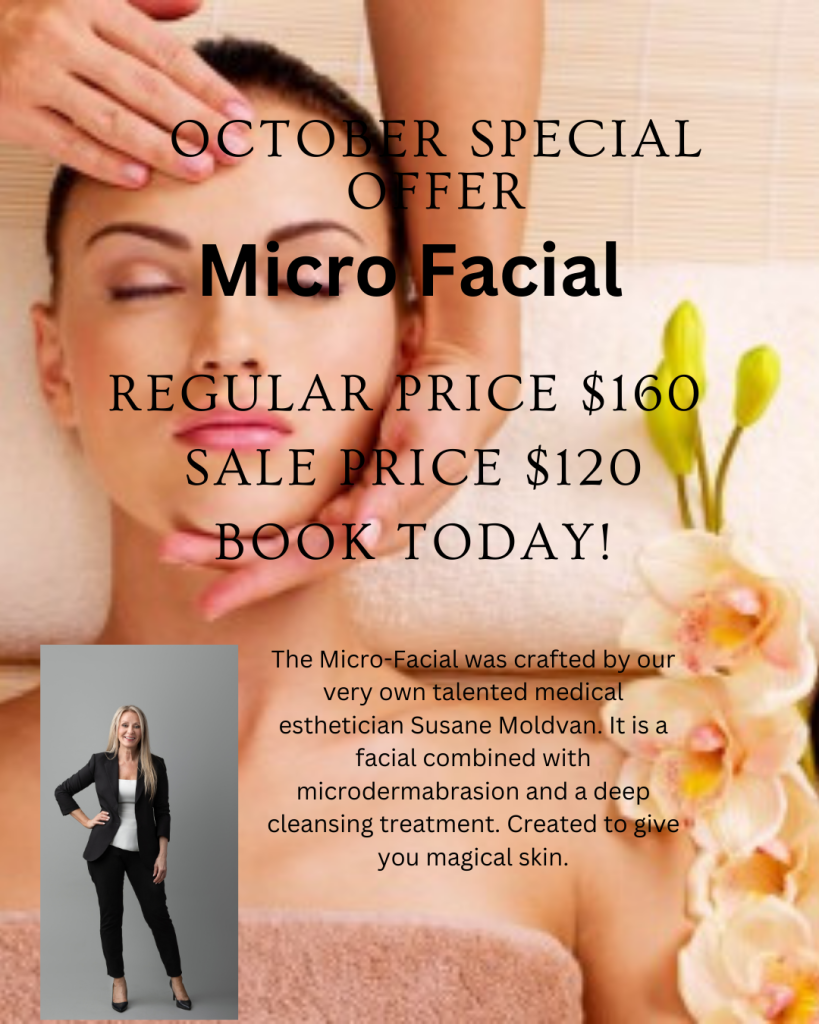 MCSC October 2024 specials - Microfacial special offer - $120 (regular price $160)